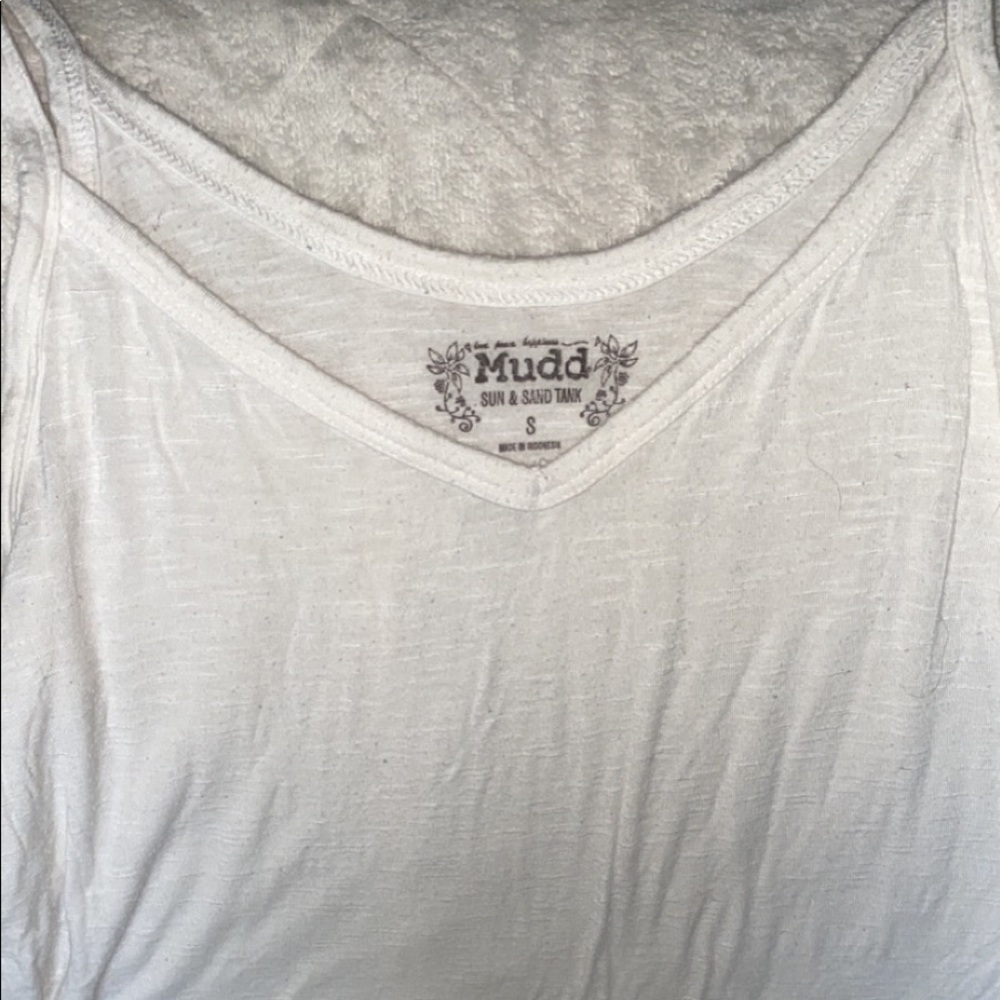 White flowy tank top